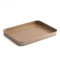 Non Stick Coating Baking Tray Single Package Baking Tray Fruit Pizza Metal Tray